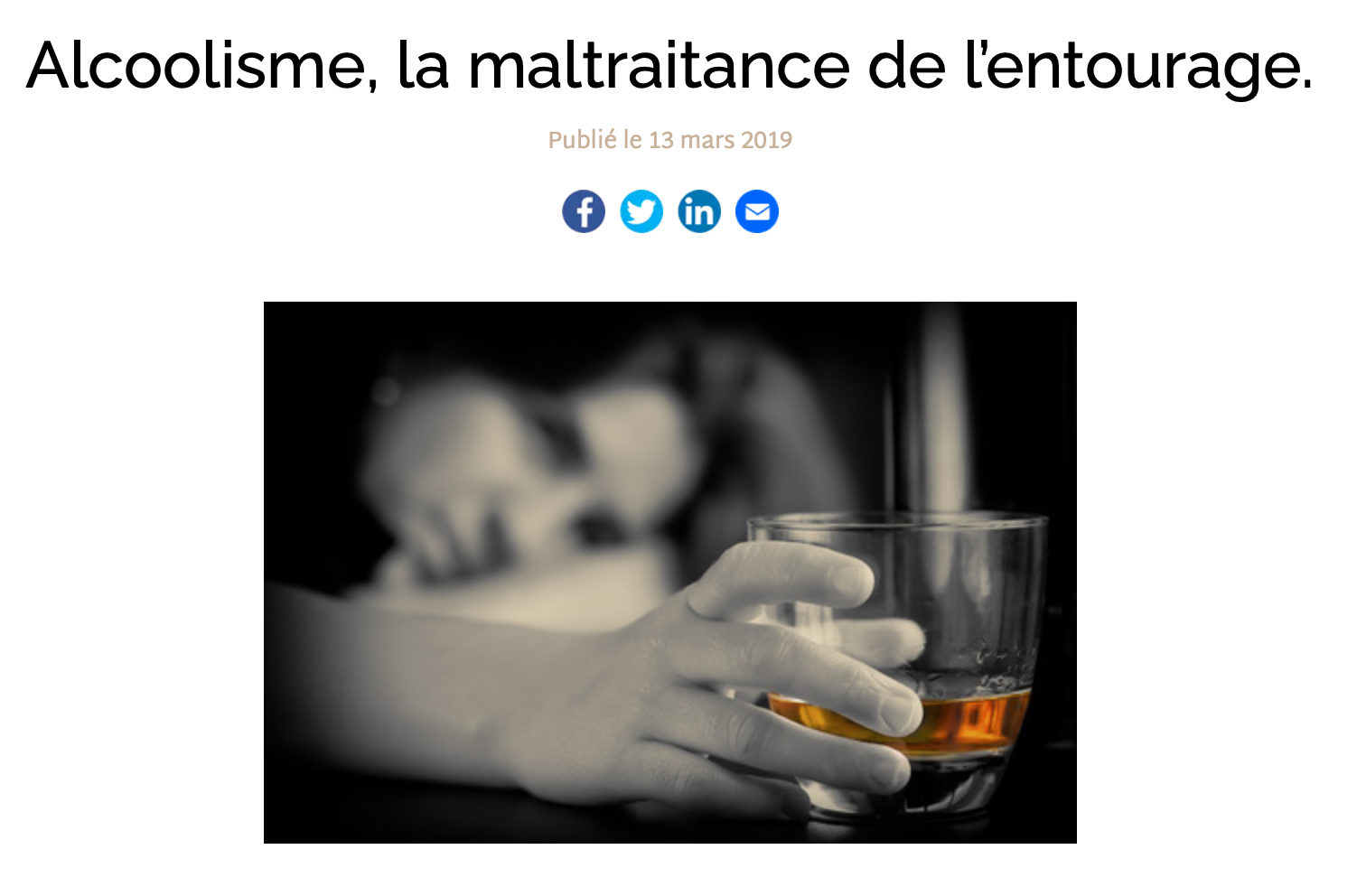 La maltraitance de l’entourage – Revue Santé mentale